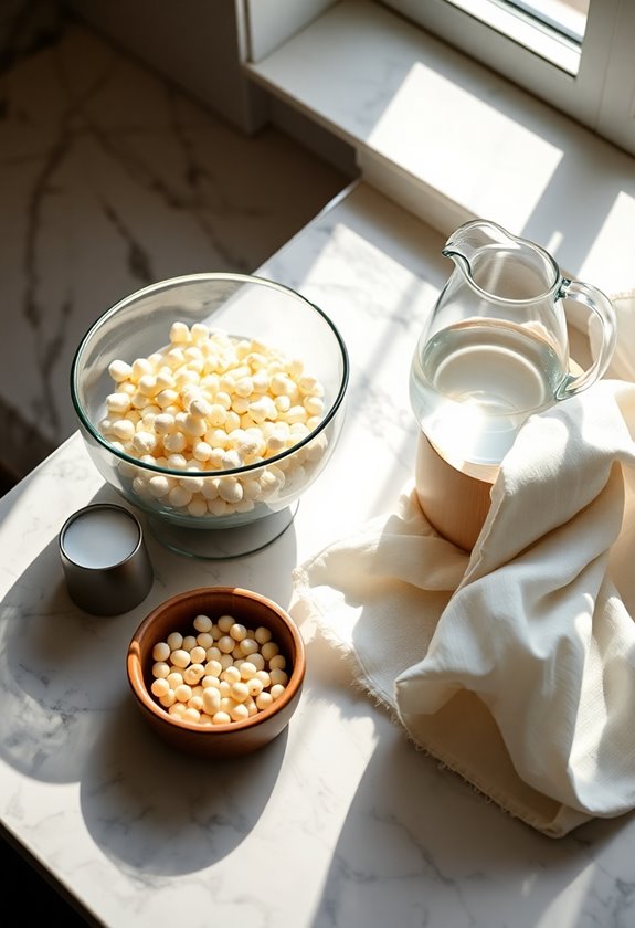homemade tofu ingredient essentials