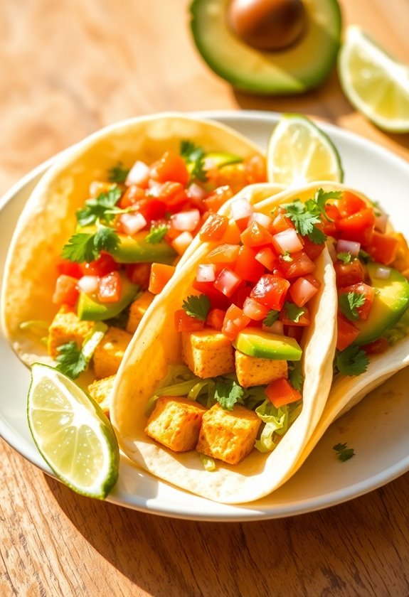 light tofu tacos delight