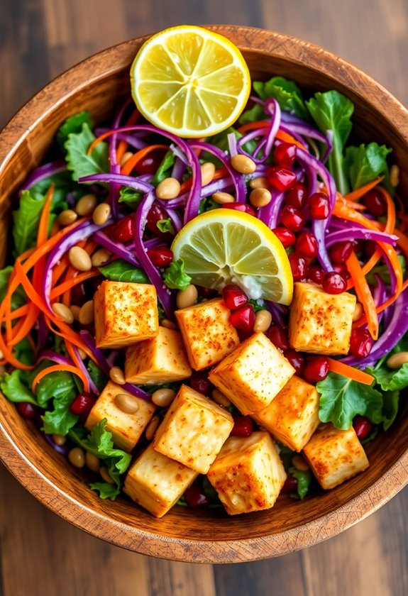 nutritious plant based salad