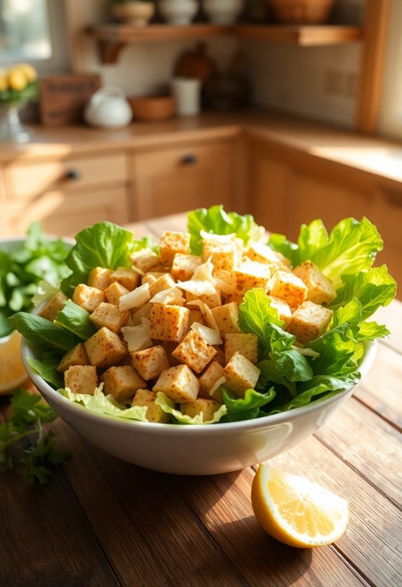 tofu caesar salad recipe