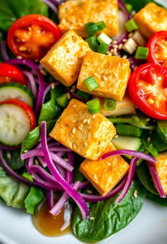 tofu salad with asian flavors
