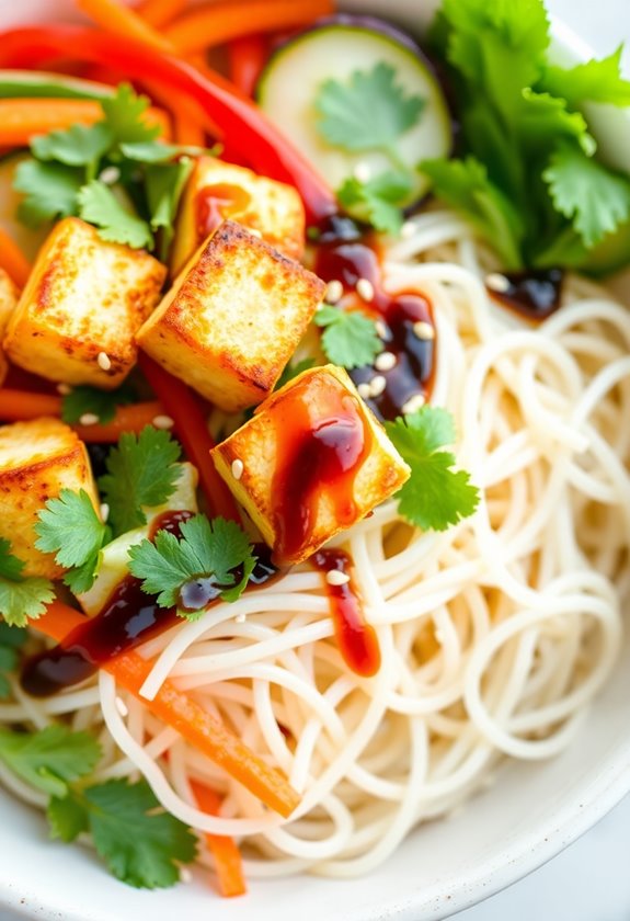 tofu vermicelli bowl essentials