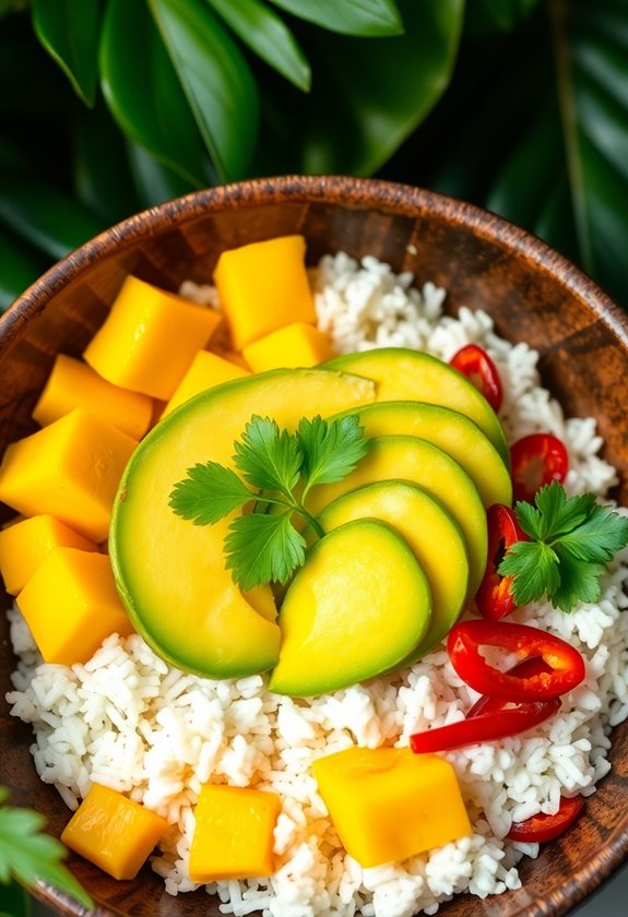 tropical tofu bowl delight